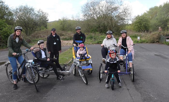 Group cycling at Pedal Power
